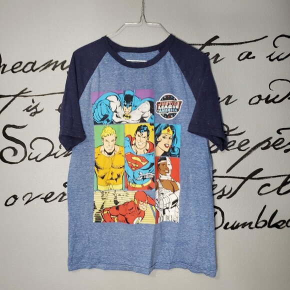 DC Comics Originals Justice League Of America Graphic T Shirt, Unisex, M - Picture 1 of 4